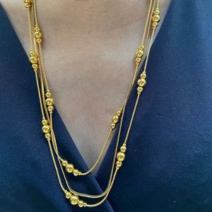 Gold tone necklace